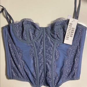 Urban Outfitters Modern Love Corset Blue - NWT!!